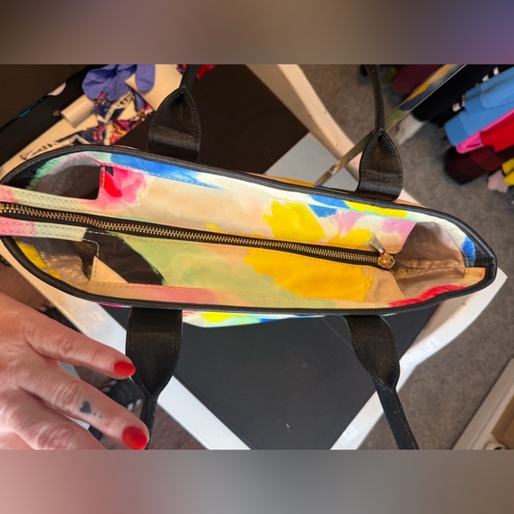 Kate Spade Colorful Brushstroke Tote - Picture 8 of 9